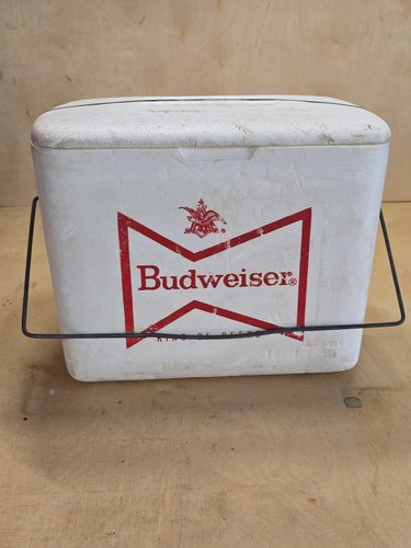 Budweiser styrofoam cooler - styrofoam,