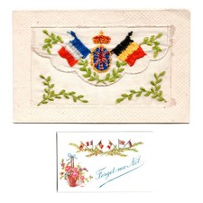 WW1 SILK EMBROIDERED GREETING