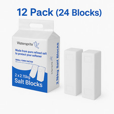 12 PACK 24 Blocks Waterprite Small Format Alternative to Harvey Curve Block Salt