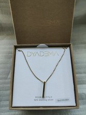 Stylish DYADEMA Gilded 925 Sterling Silver Necklace 