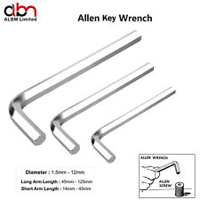 metric & imperial Short arm allen Keys hex wrench hexagon key 1.5mm to 12mm