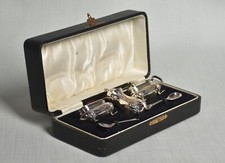 Leather Cased Condiment Set |