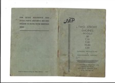 JAP 80 C80 R80 RS80 S80 Two Stroke Engines Run Instructions  Maintenance Manual