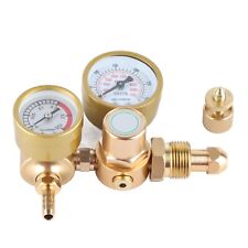 Argon CO2 Regulator,Gas Welding Regulator,4500psi 1/4in  Double Pressure Gauge 