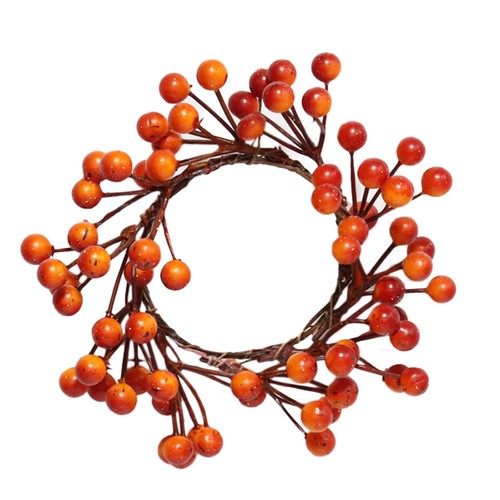 8cm candle decor berry orange - 8cm,