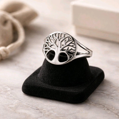 Silver tree life stainless - silver,