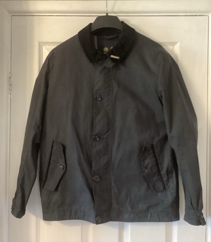 Barbour commuter navy blue wax - barbour,