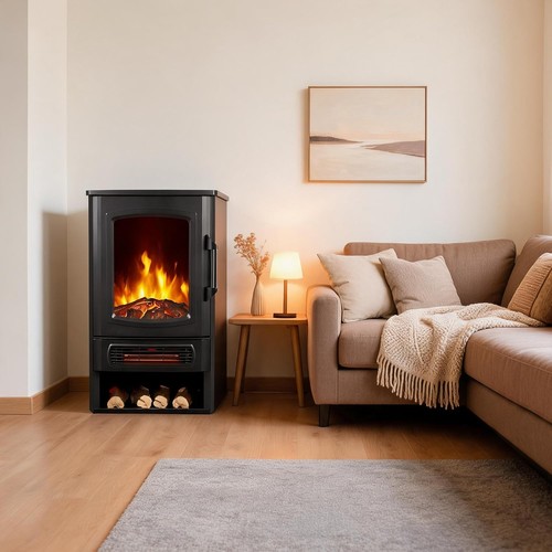 Electric fireplace log burning - electric,