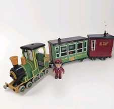 Postman Pat Train Greendale Rocket engine Postal Carriage + Ajay Figure toy 