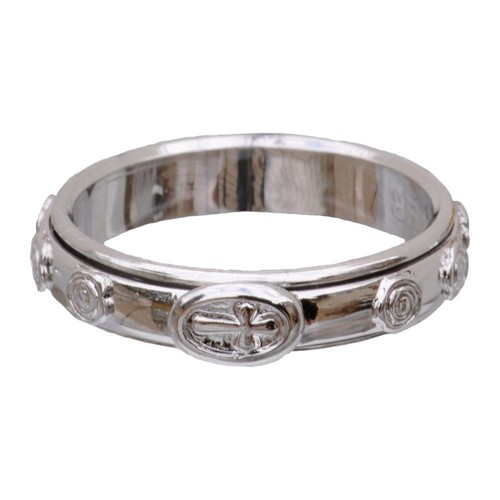 Rosary ring sterling - rosary,