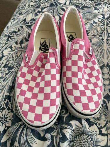 Vans pink checkerboard 5 - vans,