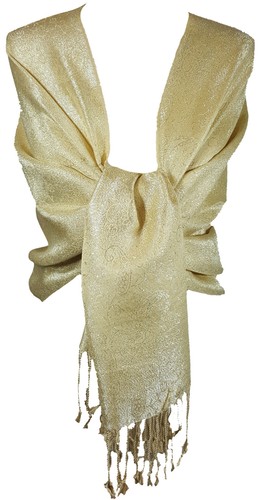 Gold women paisley glitter - women's,