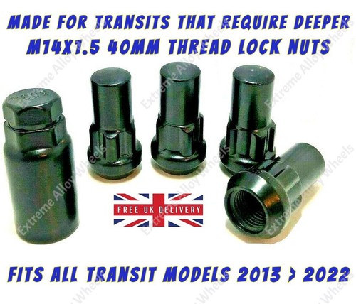 Black wheel locking - nuts, for