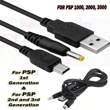 For PSP 1003 2003 3003 - Dual 2in1 USB Charger Power & Data Cable Lead Free P&P