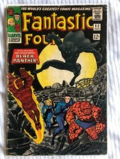 Fantastic Four 52 (1966) 1st app of the Black Panther, cents