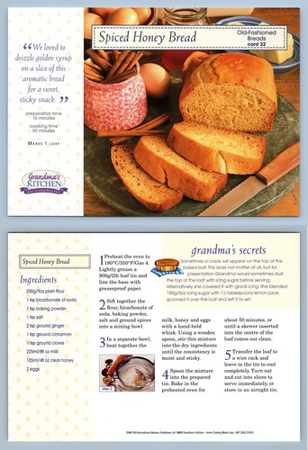 Spiced honey bread breads - spiced,