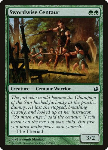 Mtg swordwise centaur born - mtg,