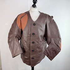 Rare Vtg Original Anshutz West German Leather Target Rifle Shooting Jacket XL