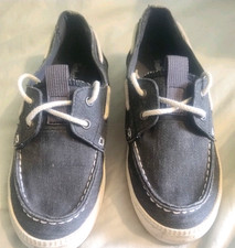 Women's Timberland Deck Canvas Boat Shoes Size 4.5 Blue Denim Good Condition