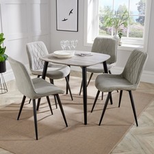 Aspen Dining Set with Grey Oak