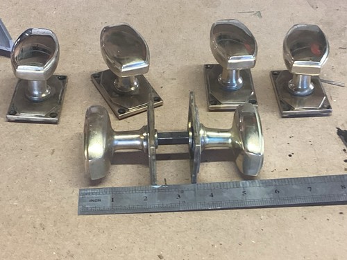 Reclaimed solid brass art deco - brass,