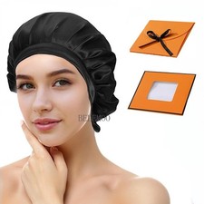 100% 22 Momme Mulberry Silk Bonnet for Sleeping Non-Slip Women Silk Hair Wrap