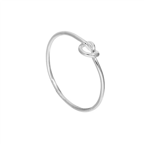 Sterling silver heart knot - sterling,
