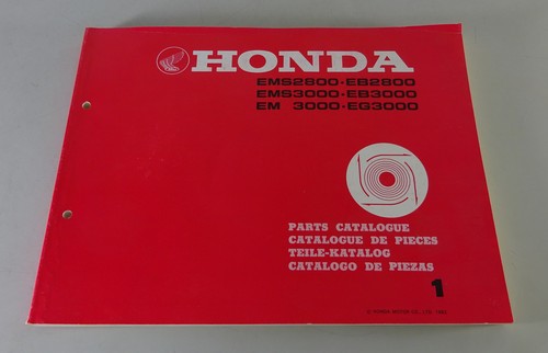 Spare parts catalog - catalog, honda