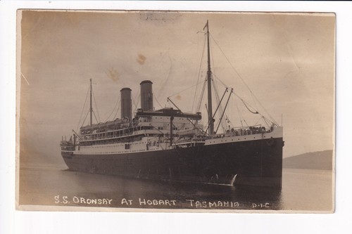 Ship oronsay hobart - ss, at