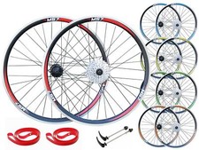 QR 700c 28" (ETRTO 622x19) Hybrid Bike Front Rear Wheel 7/8/9/10 Speed 5 Colours