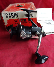 SUPER POSSIBLY UNUSED BOXED VINTAGE OLYMPIC CABIN NO.290 LARGE SPINNING/SEA REEL