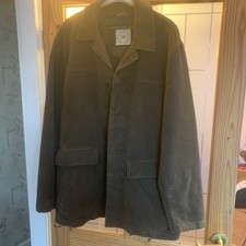 Mens, Washed Moleskin Jacket.(Blue Harbour) Size M. Dark Brown.Good Condition