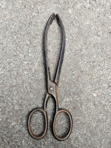 Antique coal tongs - tongs, fire