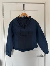 Sweaty Betty Navy/Black ‘Nomad Pullover’ Raincoat Size Small