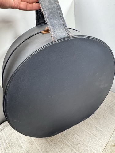 Vintage black leather - vintage, box