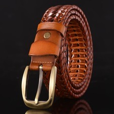 Classic Woven Leather Belts