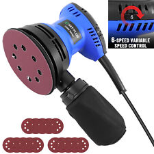 2000W Electric Random Orbital Sander 6 Speeds Rotary Palm Circular Disc 125mm