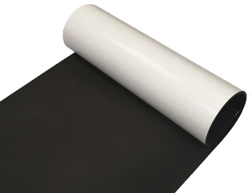 Adhesive backed black neoprene - adhesive,