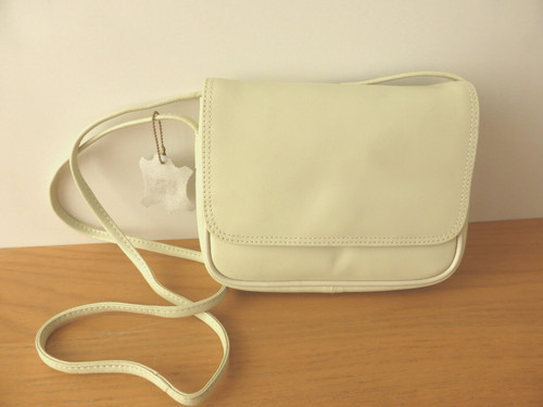 Clarks beige leather handbag - beige,