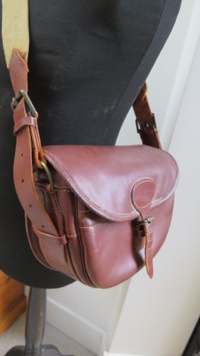 Large vintage brown leather - brown,