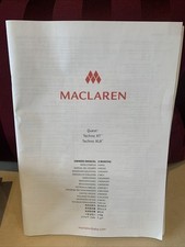 Maclaren buggy owners manual - owners,