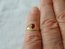 vintage gold plated red