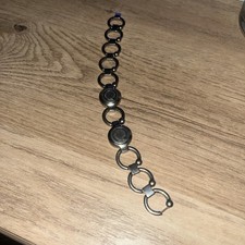 Bioflow Pirouette Magnetic Bracelet in Silver Size Medium - Large 8 Inch Long