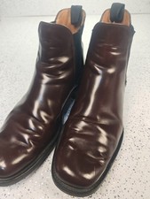 Loake 1301T Premium Cromwell Chelsea Boots Brown calf Leather Slip On UK 11