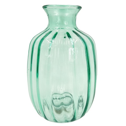 Green textured ribbed bulb - ribbed,