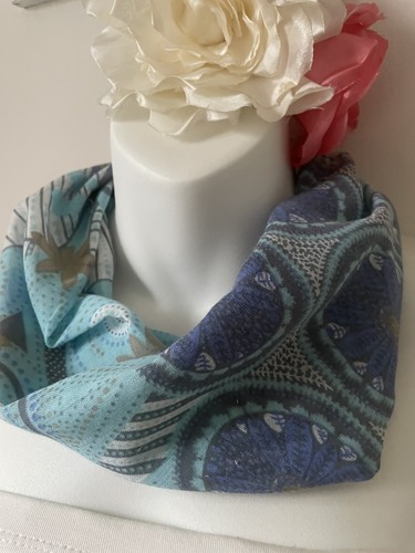 Blue patterned handmade - blue,