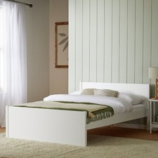 Jenson Small Double Wooden Bed Frame - White