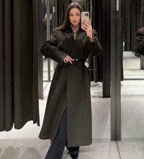 Zara ZW Collection Belted Wool