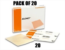 20 X Jelonet Parafin Gauze Dressings 10cm x 10cm Sterile Packed & Sealed 20 Pack