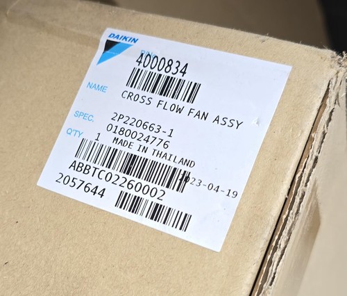 Daikin cross flow fan - cross,